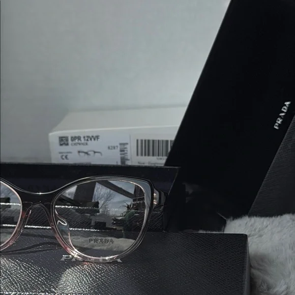 Prada Catwalk Glasses in Black and Pink